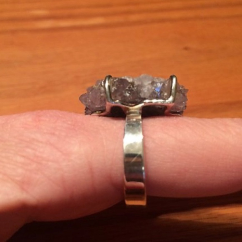 Amethyst Stalactite Slice Ring - image 3
